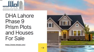 DHA Lahore Phase 9 Prism Plots and Houses For Sale  - www.imlaak.com