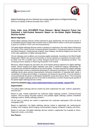 digital radiology devices market increasing