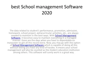 best school management software 2020
