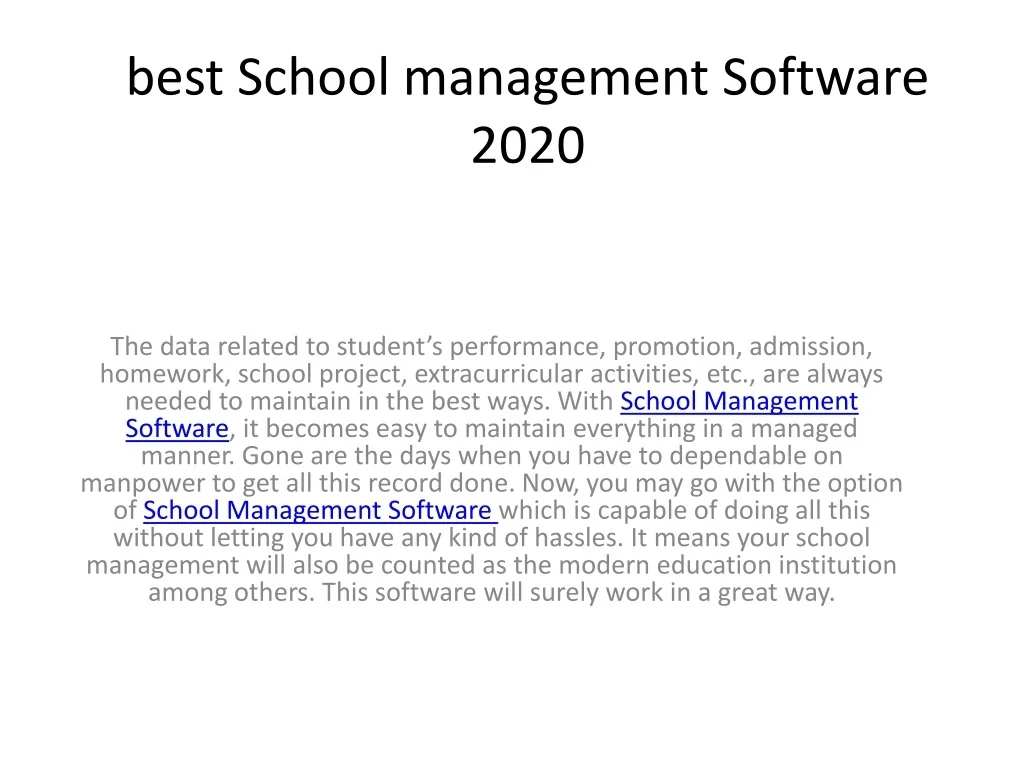 PPT - best School management Software 2020 PowerPoint Presentation ...