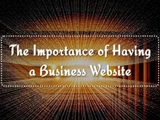 The Importance of Having a Business Website