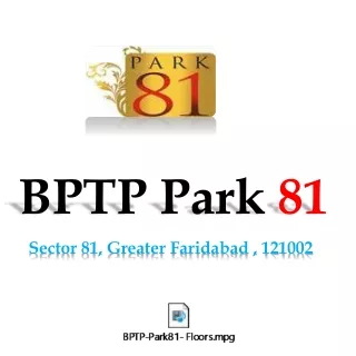 BPTP Park 81 | 9911-81-6000 | Independent Floors Faridabad