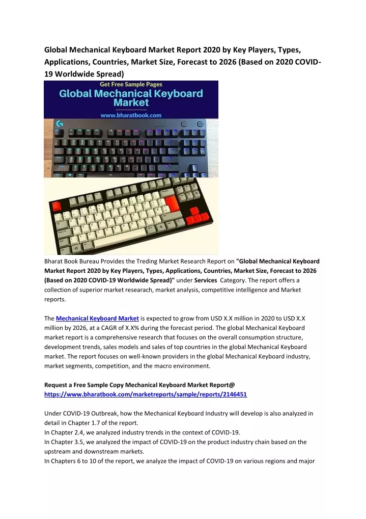 global mechanical keyboard market report 2020