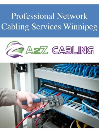 Professional Network Cabling Services Winnipeg