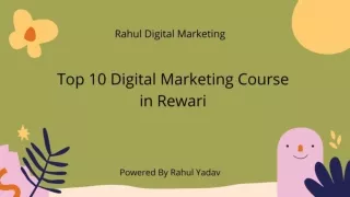 Rewari Digital Marketing Course (Best SEO, SEM, PPC Training Institute)