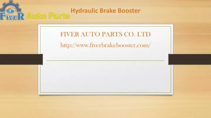 hydraulic brake booster