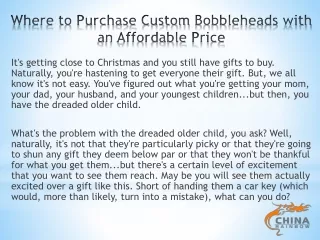 Where to Purchase Custom Bobbleheads with an Affordable Price