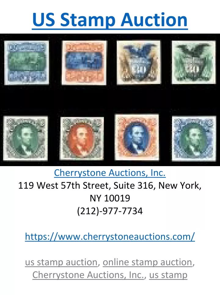 us stamp auction