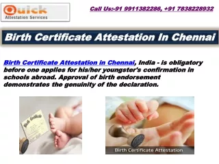 Birth Certificate Attestation In India