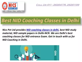 NID coaching classes in delhi