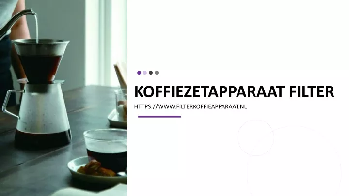 koffiezetapparaat filter