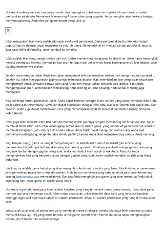 The Most Common Complaints About joker tembak ikan, and Why They're Bunk