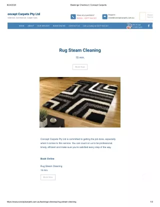 Rug cleaning services in Melbourne | Concept Carpets