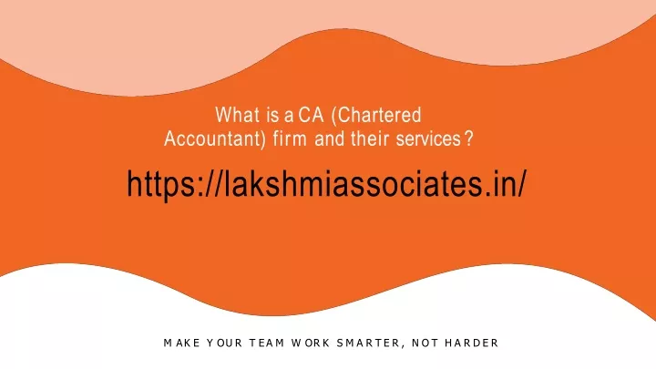 what is a ca chartered accountant firm and their services