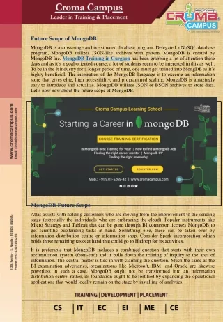 future scope of mongodb