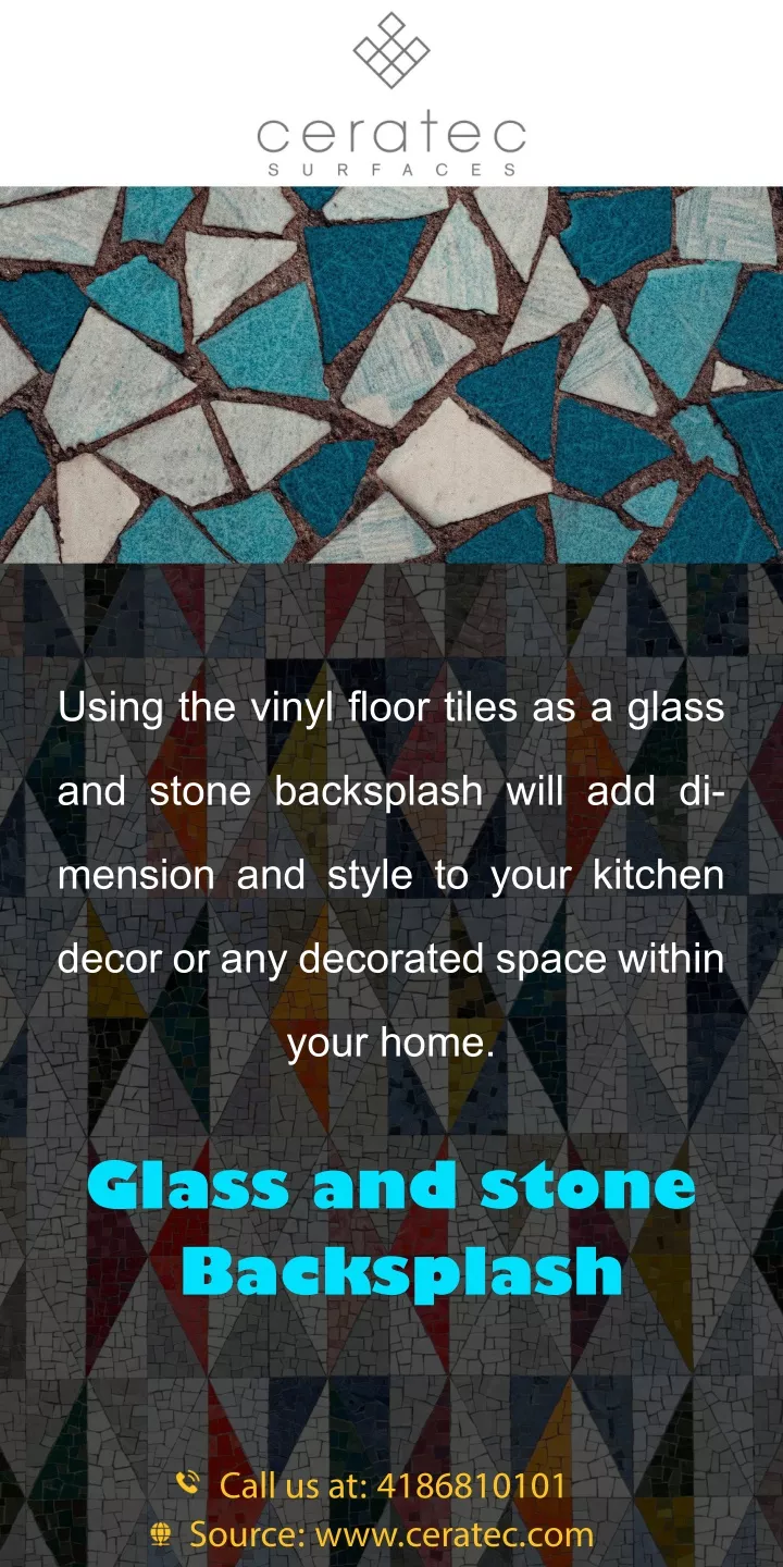 using the vinyl floor tiles as a glass