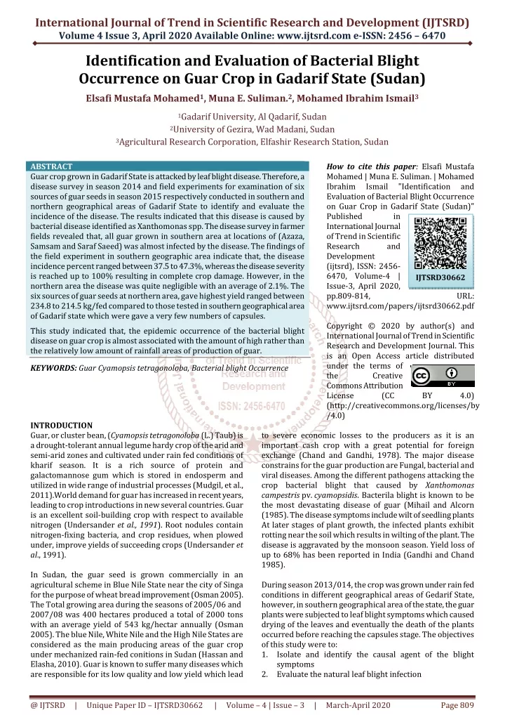 international journal of trend in scientific