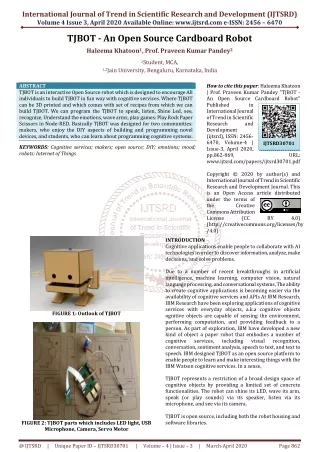 international journal of trend in scientific