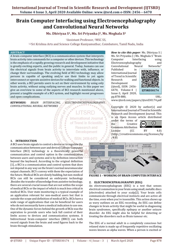 international journal of trend in scientific