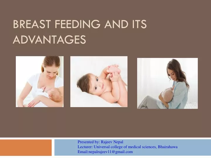 breast feeding and its advantages