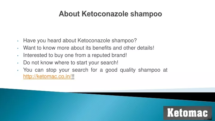 about ketoconazole shampoo