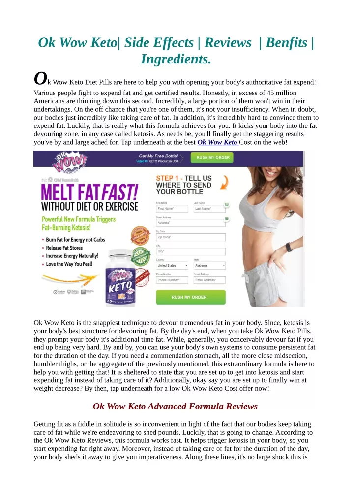 ok wow keto side effects reviews benfits