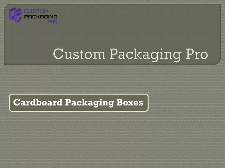 custom packaging pro