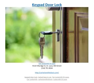 keypad door lock