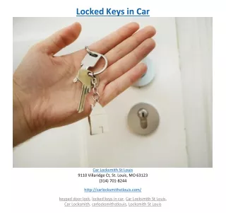 locked keys in car