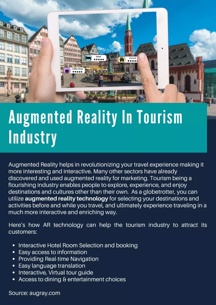 a ugmented reality in tourism industry