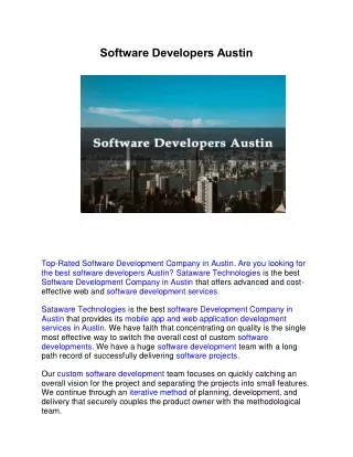 Software Developers Austin