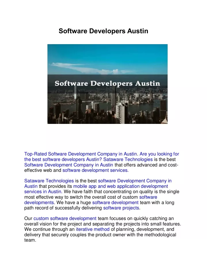 software developers austin