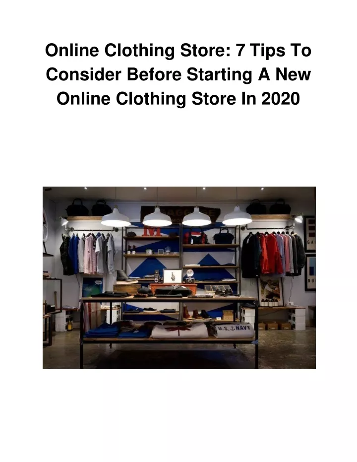 online clothing store 7 tips to consider before starting a new online clothing store in 2020