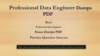 Professional Data Engineer Dumps PDF- 100% Original Exam Dumps