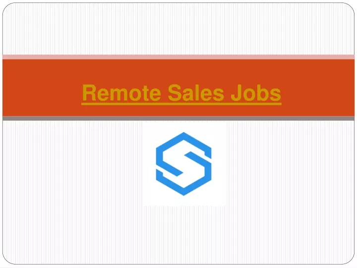 remote sales jobs