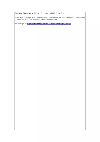 get best ecommerce clone ecommerce php clone