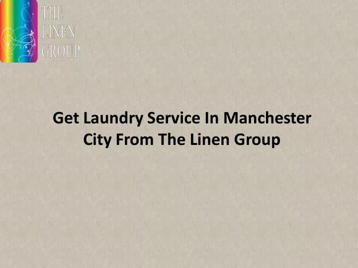 get laundry service in manchester city from
