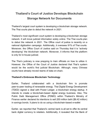 thailand s court of justice develops blockchain