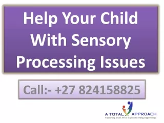 help your child with sensory processing issues