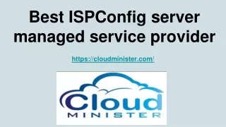 best ispconfig server managed service provider