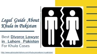 Khula Procedure in Pakistan - Seek Advice Legally For Khula Pakistani Law
