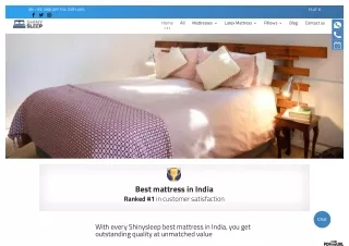 Buy Best Mattress in India Online with 10 yrs of Warranty - Shinysleep.com