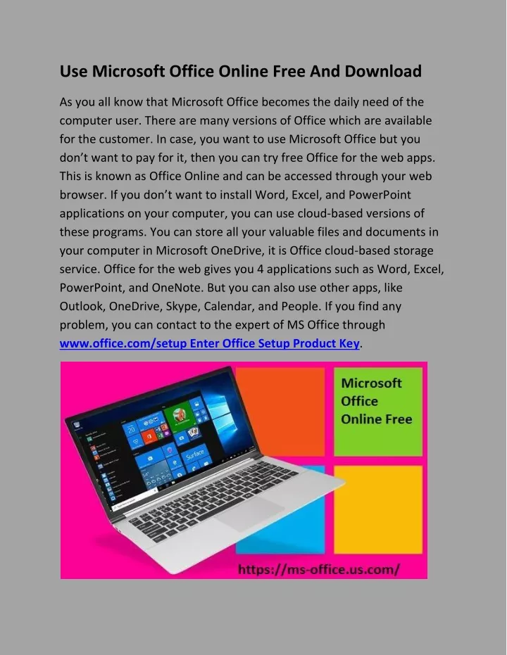 use microsoft office online free and download