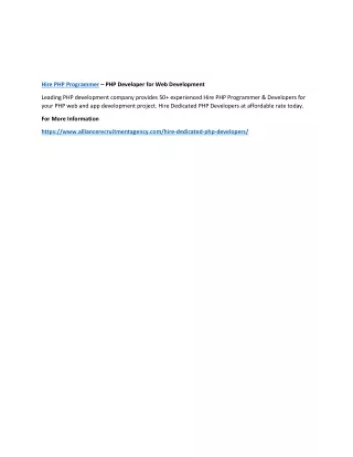 hire php programmer php developer