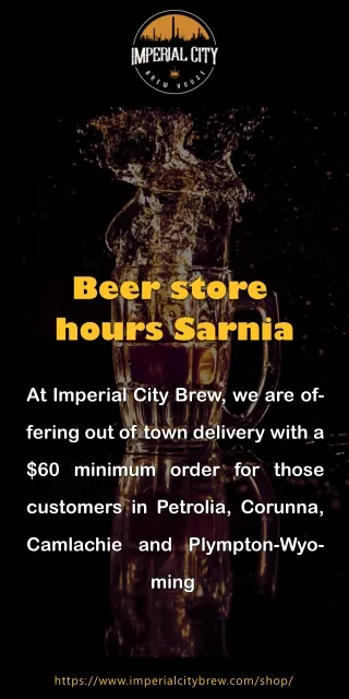 The Brew House in Sarnia | Imperial City Brew