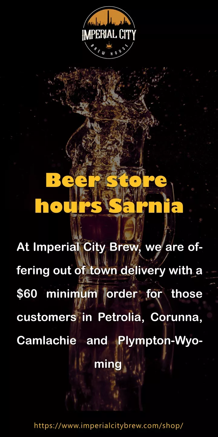 beer store hours sarnia