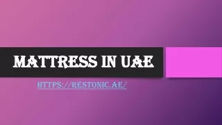 mattress in uae
