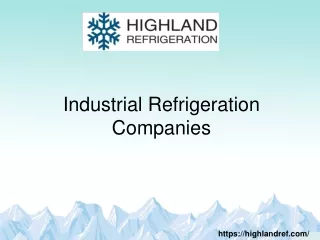 Industrial Refrigeration Companies