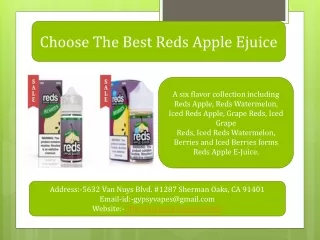 Choose The Best Reds Apple Ejuice