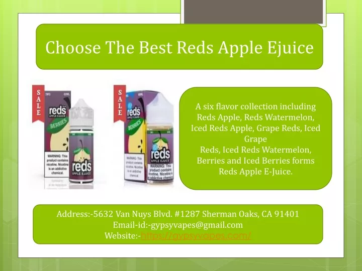 choose the best reds apple ejuice